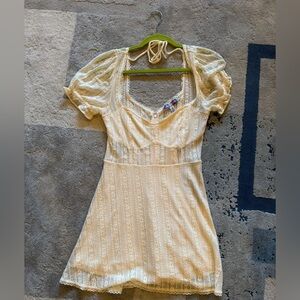 Urban Outfitters Cream Lace Dress